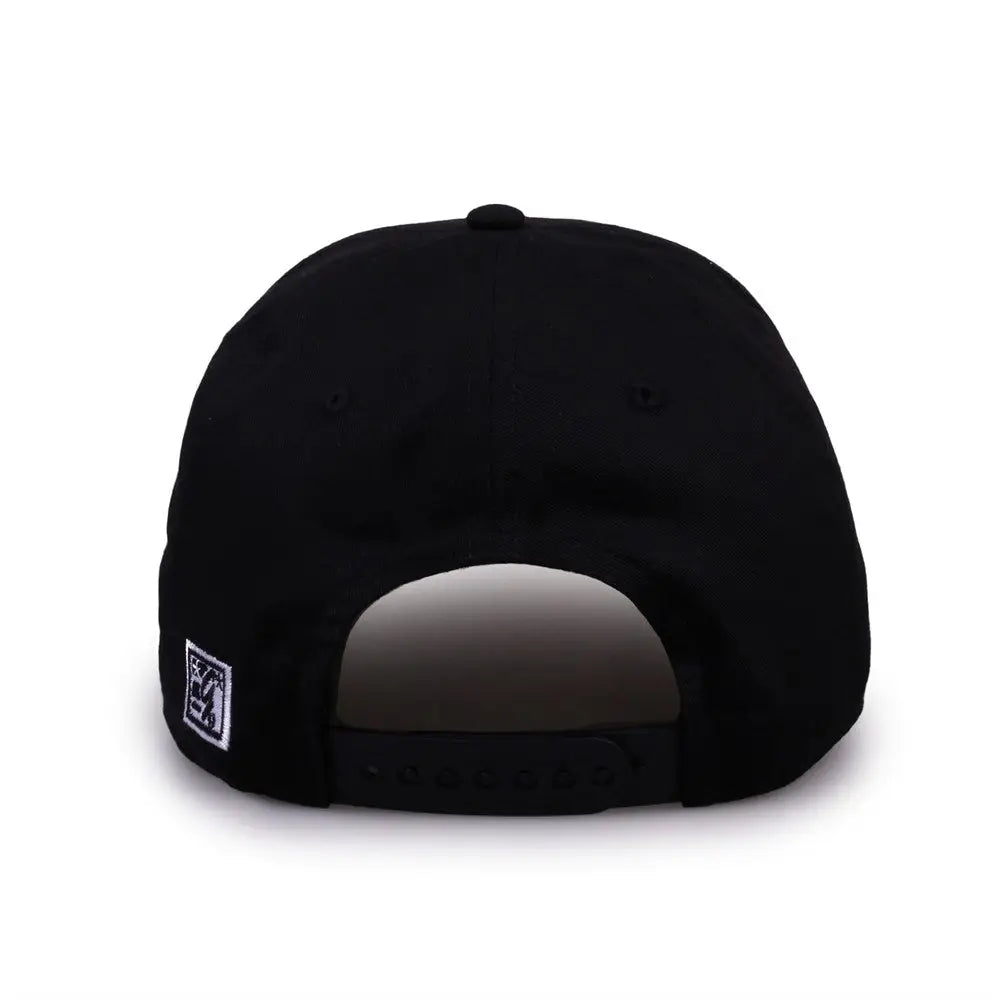 The Game GB515 Twill Snapback Cap - Black - Black / 6 7/8’’ - 7 5/8’’