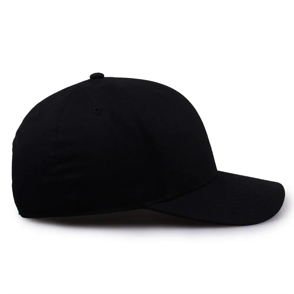 The Game GB515 Twill Snapback Cap - Black - Black / 6 7/8’’ - 7 5/8’’