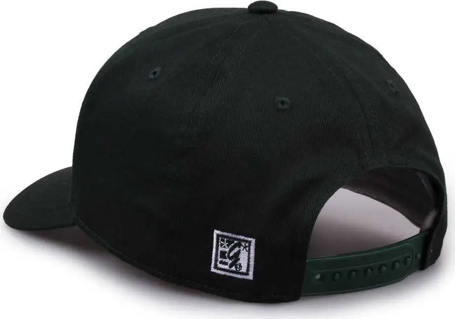 The Game GB515 Twill Snapback Cap - Dark Green - Forest / 6 7/8’’ - 7 5/8’’