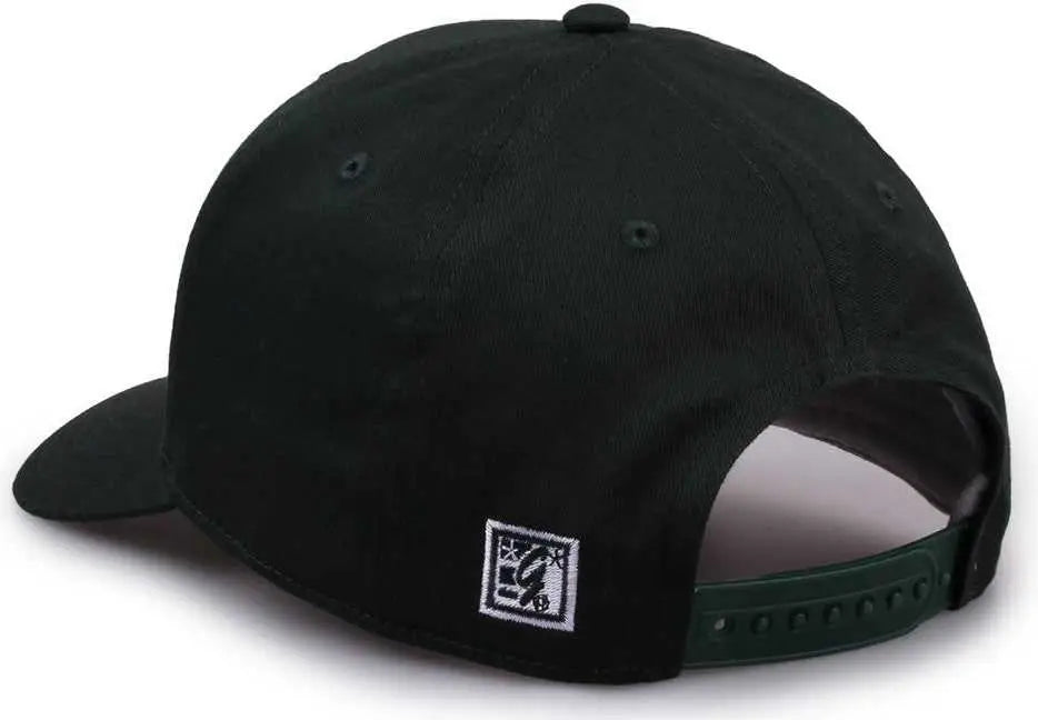 The Game GB515 Twill Snapback Cap - Dark Green - Forest / 6 7/8’’ - 7 5/8’’