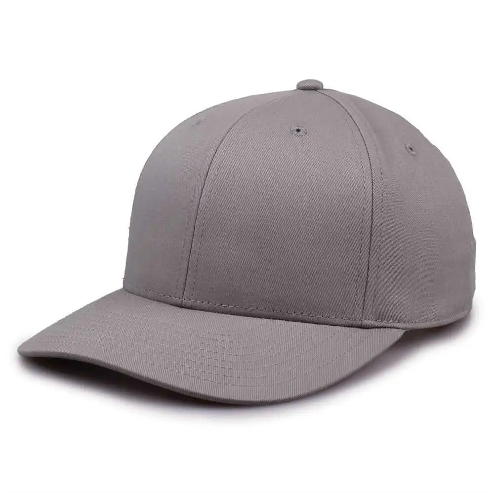 The Game GB515 Twill Snapback Cap - Gray - Gray / 6 7/8’’ - 7 5/8’’