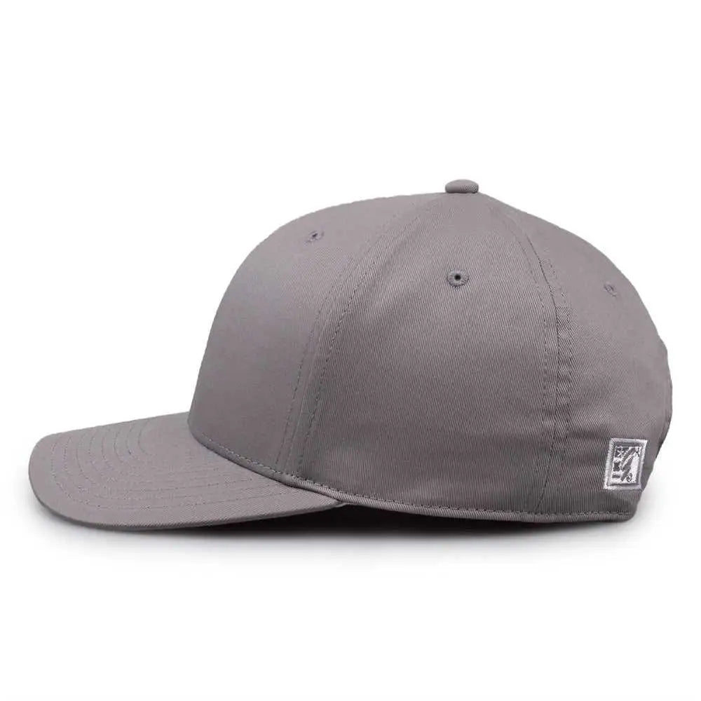 The Game GB515 Twill Snapback Cap - Gray - Gray / 6 7/8’’ - 7 5/8’’