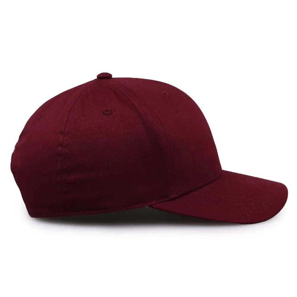 The Game GB515 Twill Snapback Cap - Maroon - Maroon / 6 7/8’’ - 7 5/8’’
