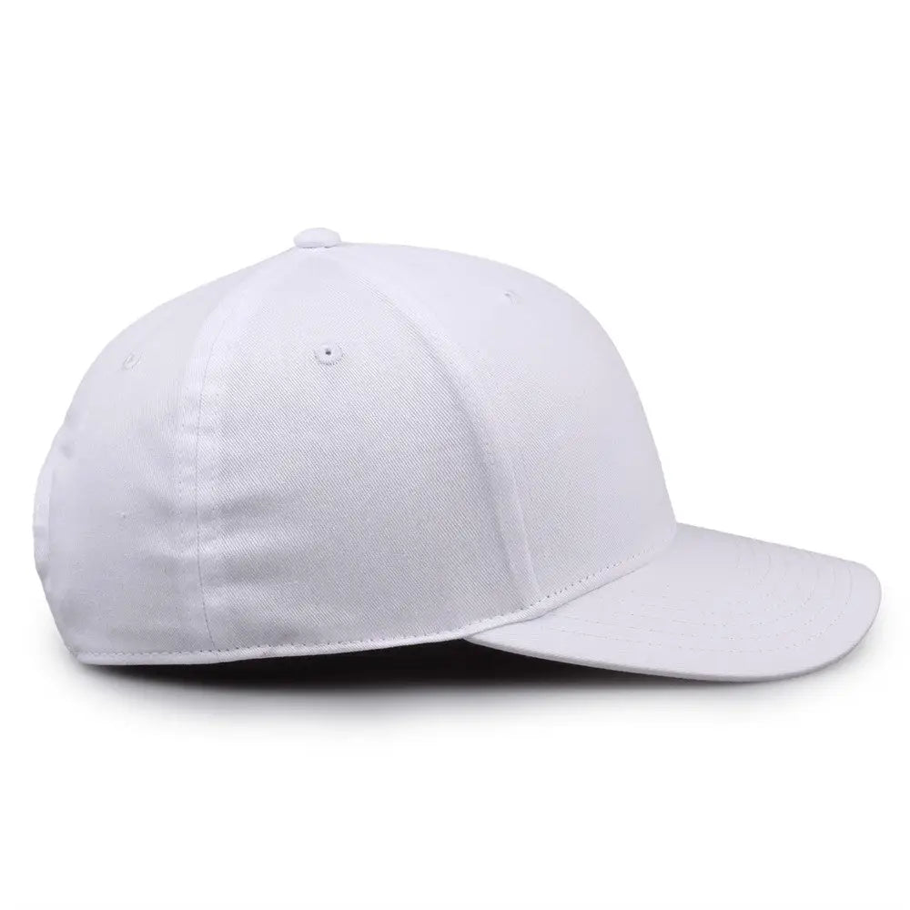 The Game GB515 Twill Snapback Cap - White - White / 6 7/8’’ - 7 5/8’’