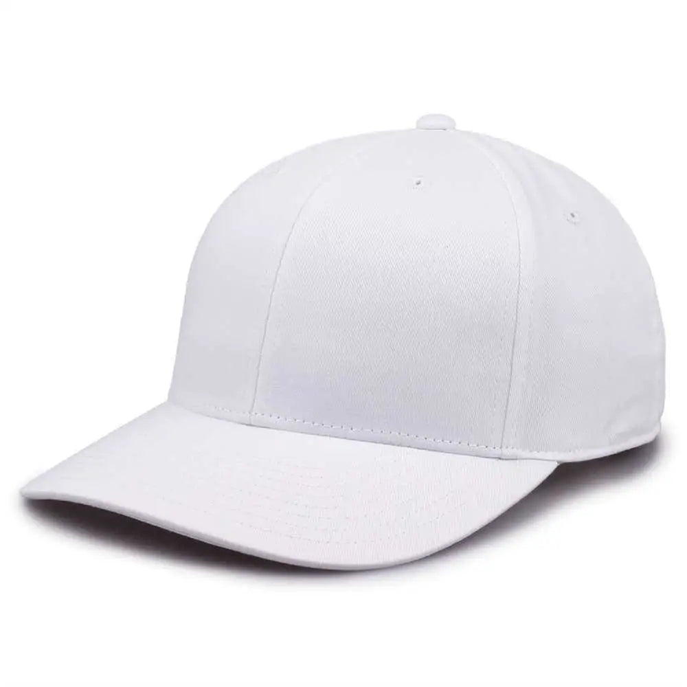 The Game GB515 Twill Snapback Cap - White - White / 6 7/8’’ - 7 5/8’’