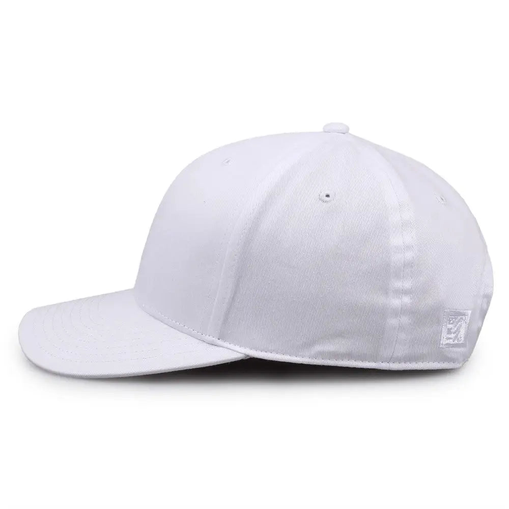 The Game GB515 Twill Snapback Cap - White - White / 6 7/8’’ - 7 5/8’’