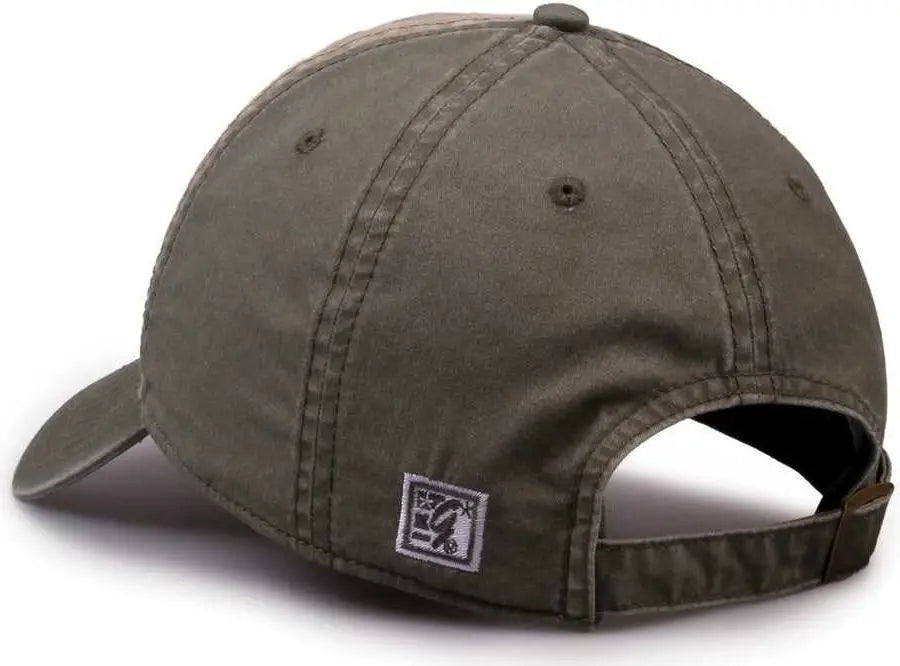 The Game GB516 Twill Color Block Cap - Khaki Sage - Khaki Green / 6 7/8’’ - 7 5/8’’