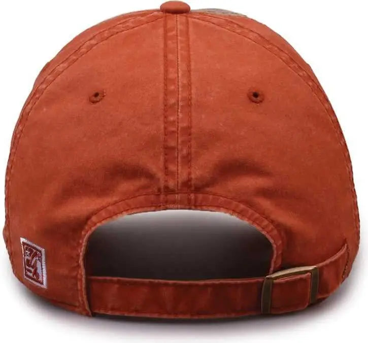 The Game GB516 Twill Color Block Cap - Khaki Tangy Tangerine - Khaki Burnt Orange / 6 7/8’’ - 7 5/8’’