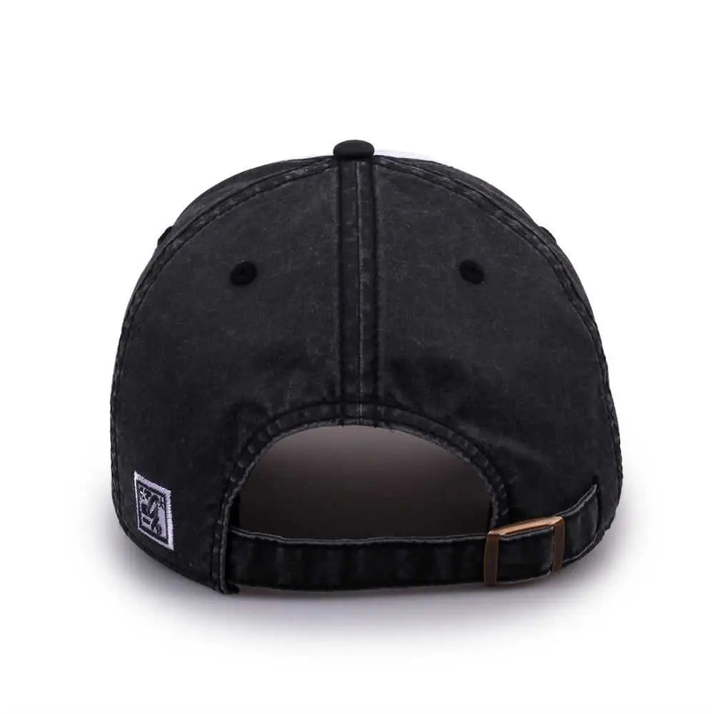 The Game GB516 Twill Color Block Cap - White Black Gray - White Black / 6 7/8’’ - 7 5/8’’