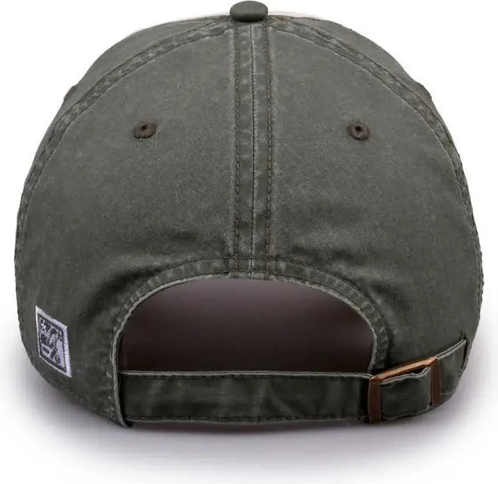 The Game GB516 Twill Color Block Cap - White Olive Atmosphere - White Olive Atmosphere / 6 7/8’’ - 7 5/8’’