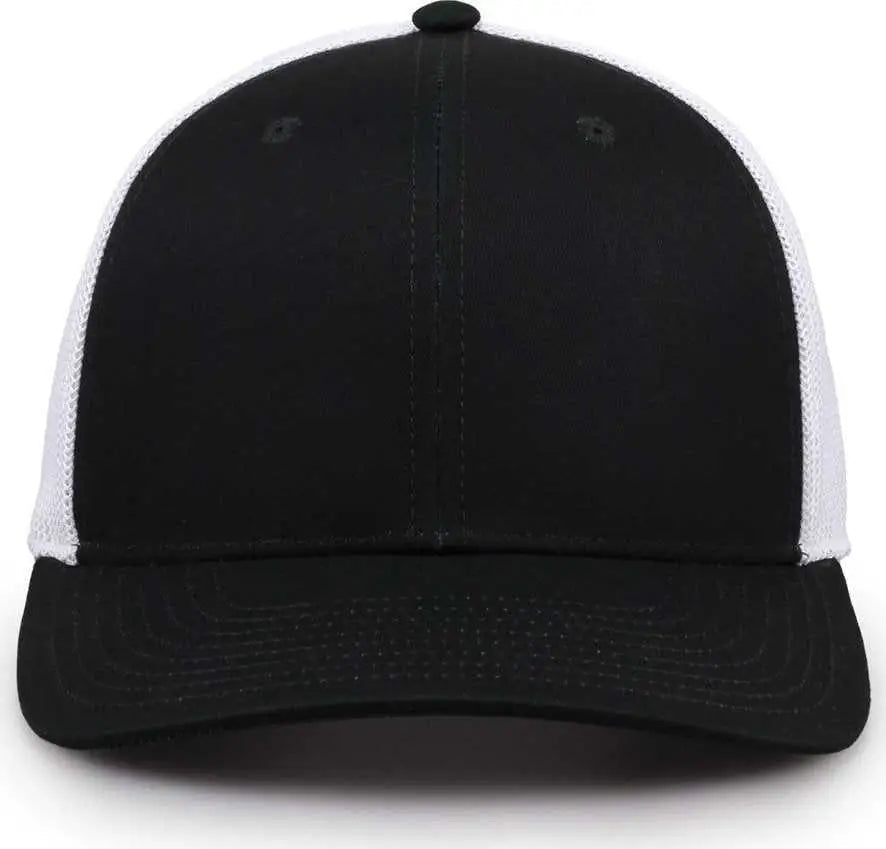 The Game GB518 Everyday Trucker Cap - Dark Green White - Forest White / 6 7/8’’ - 7 5/8’’