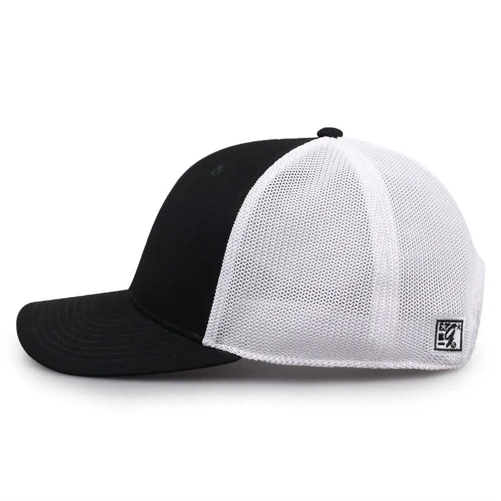 The Game GB518 Everyday Trucker Cap - Dark Green White - Forest White / 6 7/8’’ - 7 5/8’’