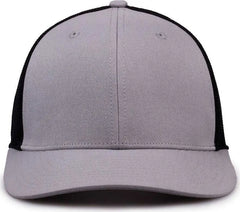 The Game GB518 Everyday Trucker Cap - Gray Black - Gray Black / 6 7/8’’ - 7 5/8’’