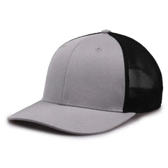 The Game GB518 Everyday Trucker Cap - Gray Black - Gray Black / 6 7/8’’ - 7 5/8’’