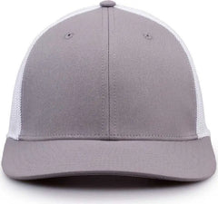 The Game GB518 Everyday Trucker Cap Gray White Gray White / 6 7/8’’ 7 5/8’’