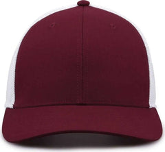 The Game GB518 Everyday Trucker Cap Maroon White Maroon White / 6 7/8’’ 7 5/8’’