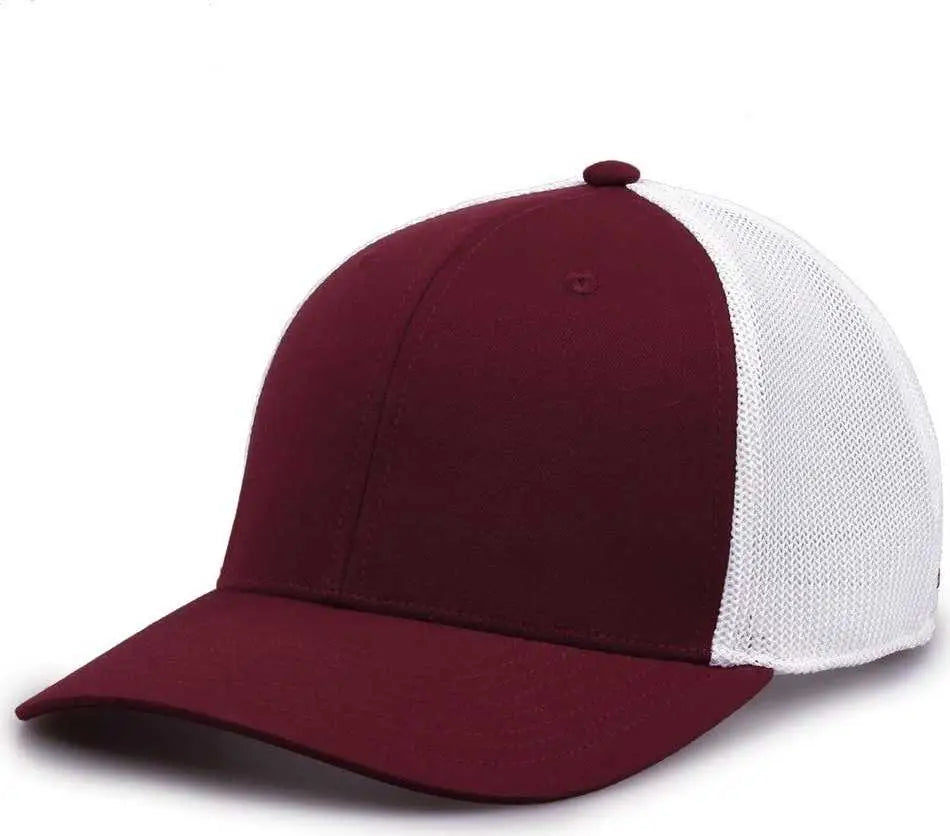 The Game GB518 Everyday Trucker Cap Maroon White Maroon White / 6 7/8’’ 7 5/8’’