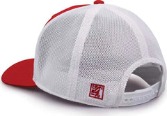 The Game GB518 Everyday Trucker Cap Red White Red White / 6 7/8’’ 7 5/8’’