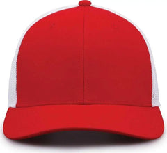 The Game GB518 Everyday Trucker Cap Red White Red White / 6 7/8’’ 7 5/8’’