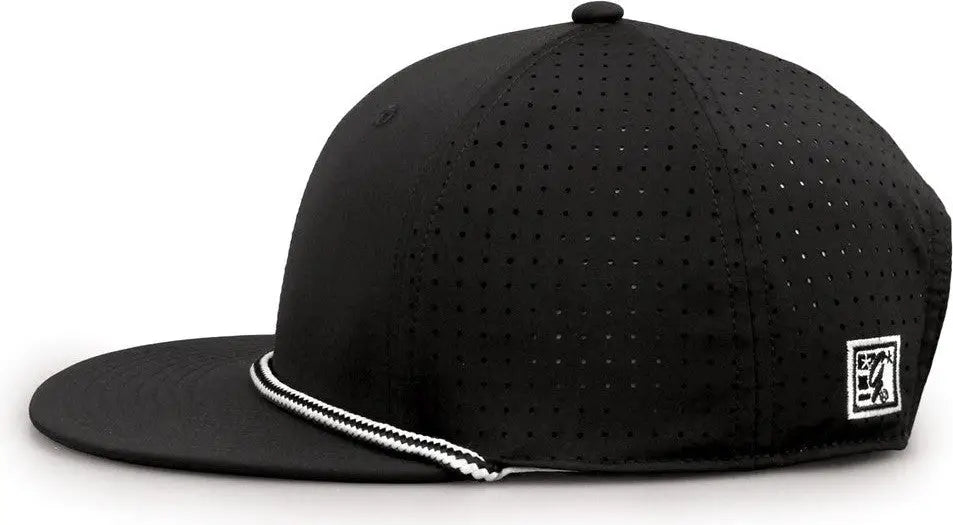 The Game GB519 Perforated GameChanger with Rope Cap - Black - Black / OSFM