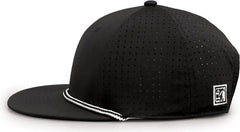 The Game GB519 Perforated GameChanger with Rope Cap - Black - Black / OSFM