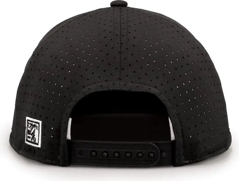 The Game GB519 Perforated GameChanger with Rope Cap - Black - Black / OSFM