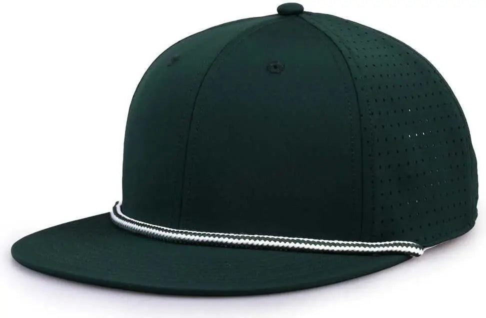 The Game GB519 Perforated GameChanger with Rope Cap Dark Green Forest / OSFM