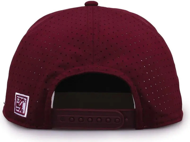 The Game GB519 Perforated GameChanger with Rope Cap - Dark Maroon - Maroon / OSFM