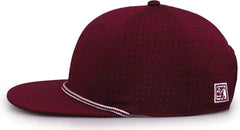 The Game GB519 Perforated GameChanger with Rope Cap Dark Maroon Maroon / OSFM
