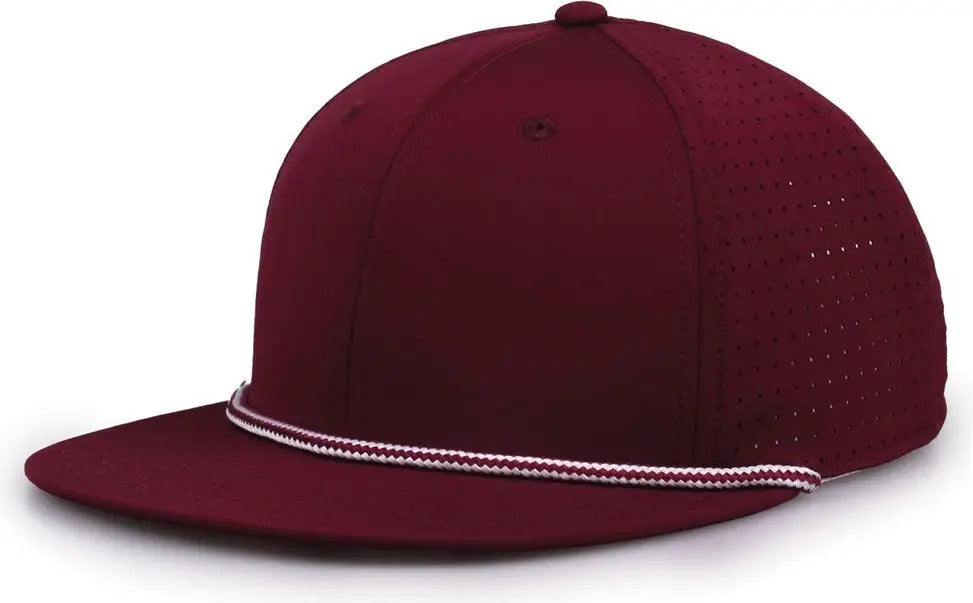 The Game GB519 Perforated GameChanger with Rope Cap Dark Maroon Maroon / OSFM