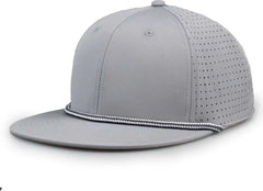 The Game GB519 Perforated GameChanger with Rope Cap Gray Gray / OSFM