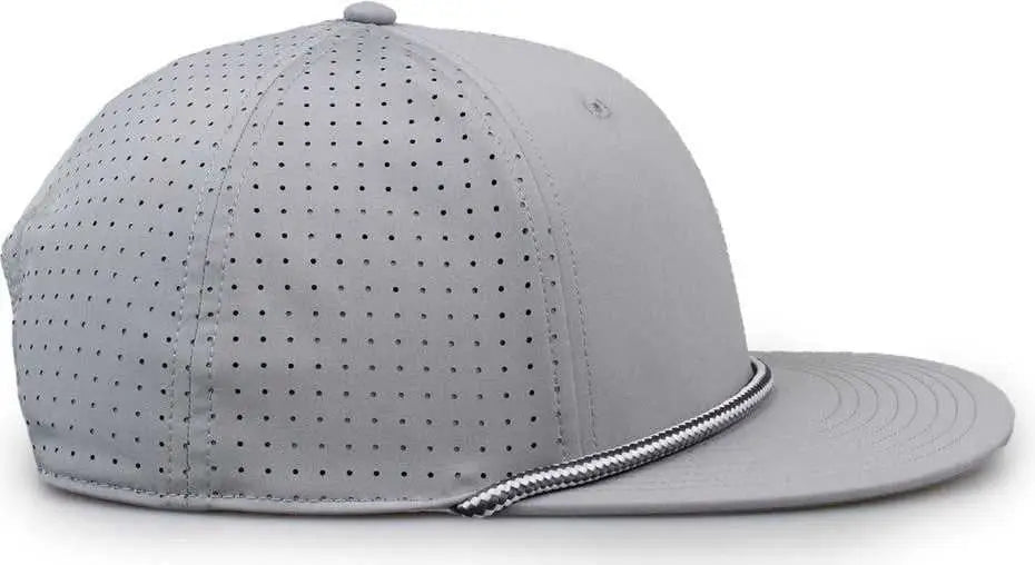 The Game GB519 Perforated GameChanger with Rope Cap - Gray - Gray / OSFM