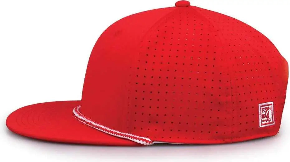 The Game GB519 Perforated GameChanger with Rope Cap - Red - Red / OSFM
