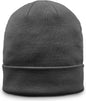 The Game GB521 Fine Guage Roll Up Cuffed Beanie Charcoal Dark Gray / OSFM