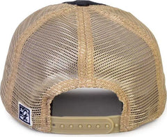 The Game GB880 Soft Trucker Cap - Black Khaki - Black Sand / One Size Fits Morst