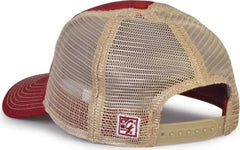 The Game GB880 Soft Trucker Cap - Cardinal - Cardinal Sand / One Size Fits Most