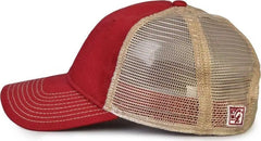 The Game GB880 Soft Trucker Cap - Cardinal - Cardinal Sand / One Size Fits Most