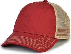 The Game GB880 Soft Trucker Cap - Cardinal - Cardinal Sand / One Size Fits Most