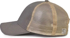 The Game GB880 Soft Trucker Cap - Charcoal - Dark Gray Sand / One Size Fits Most