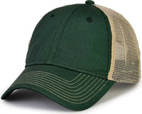 The Game GB880 Soft Trucker Cap - Dark Green - Forest Sand / One Size Fits Most