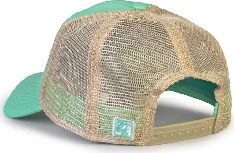 The Game GB880 Soft Trucker Cap - Gumdrop - Mint Sand / One Size Fits Most