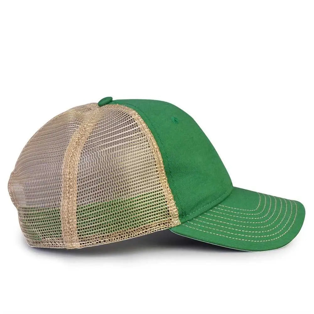 The Game GB880 Soft Trucker Cap - Kelly - Kelly Sand / One Size Fits Most