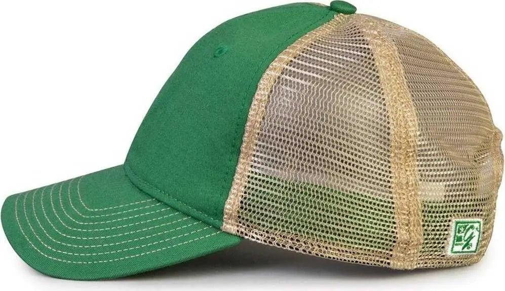 The Game GB880 Soft Trucker Cap - Kelly - Kelly Sand / One Size Fits Most