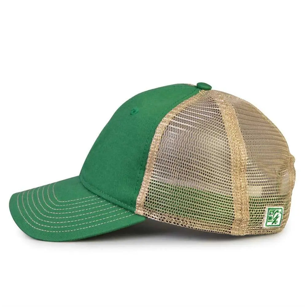 The Game GB880 Soft Trucker Cap - Kelly - Kelly Sand / One Size Fits Most