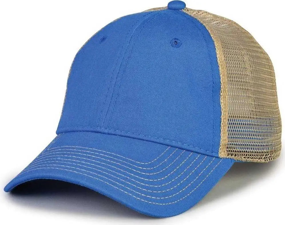 The Game GB880 Soft Trucker Cap - La Blue - Blue Sand / One Size Fits Most