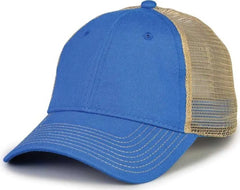The Game GB880 Soft Trucker Cap - La Blue - Blue Sand / One Size Fits Most