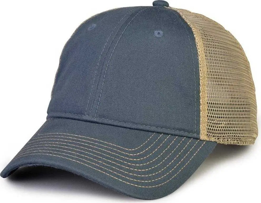 The Game GB880 Soft Trucker Cap - Marine - Navy Sand / One Size Fits Most