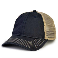 The Game GB880 Soft Trucker Cap - Navy - Navy Sand / One Size Fits Most