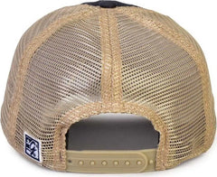 The Game GB880 Soft Trucker Cap - Navy - Navy Sand / One Size Fits Most