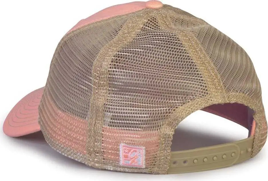The Game GB880 Soft Trucker Cap - Pink - Pink Sand / One Size Fits Most